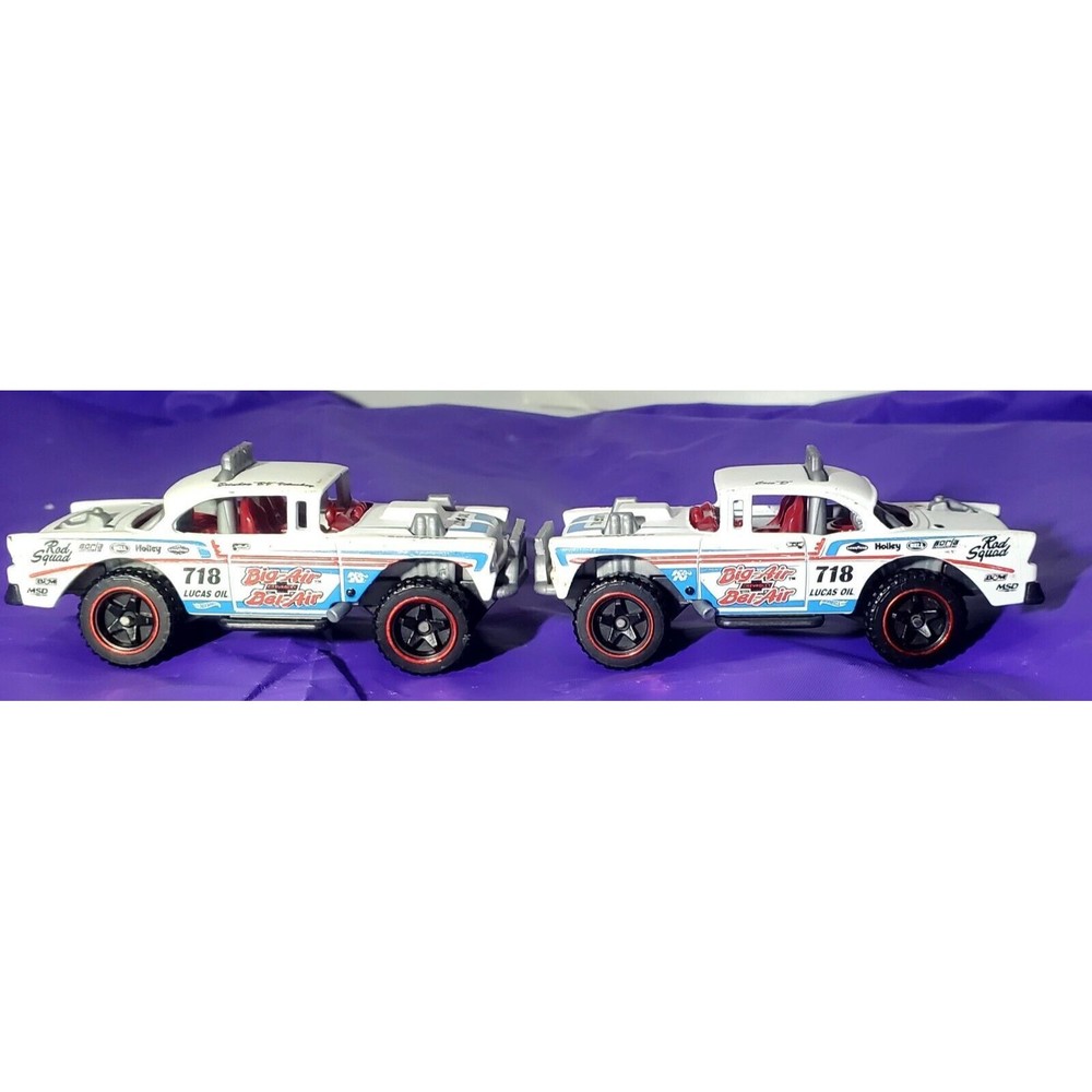 Hot Wheels Die Cast Chevy Big Air Bel Air Race Car Loose Lot Flawed